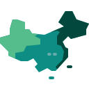 自定义中国省份数据分布